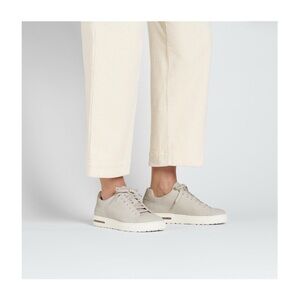 Birkenstock Bend Low Shoes Men’s 43/10 Suede Embossed Corduroy Antique White